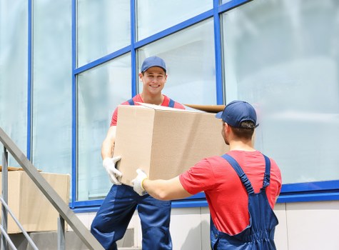 Office relocation support in Surrey with furniture loading
