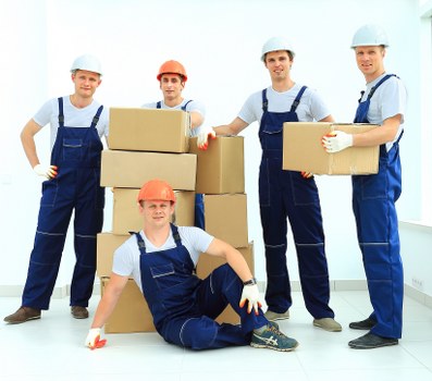 Commercial removals equipment ready for a Surrey company move