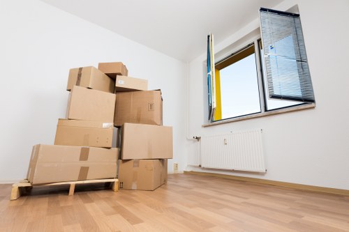 Loading furniture into a moving truck for a Surrey move